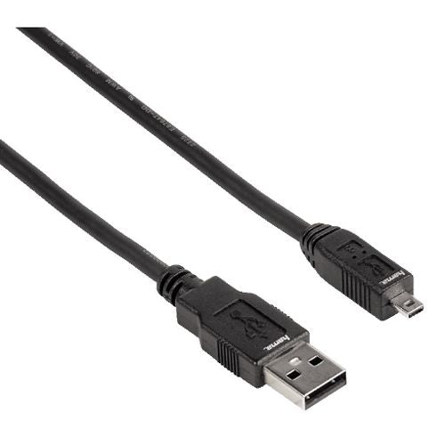 Hama USB-A to Mini USB Type-B Cable, USB 2.0, 1.8 Metre, Black Hama USB-A to Mini USB Type-B Cable, USB 2.0, 1.8 Metre, Black